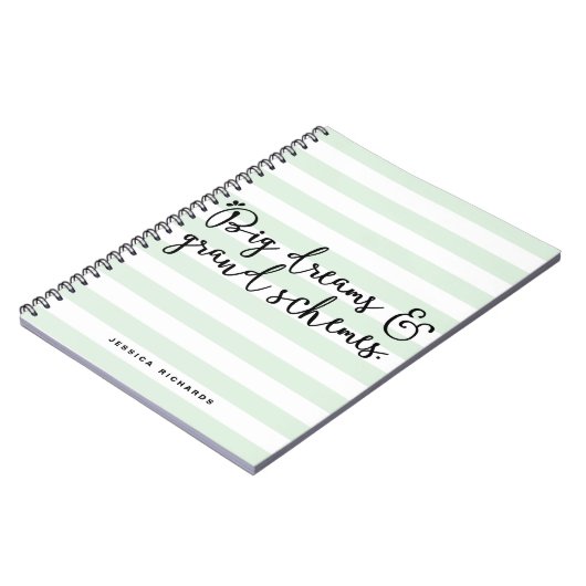 Grands rêves et grands schémas Carnet personnalisé (Côté gauche)