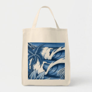 Grands sacs fourre-tout illustrés à vague