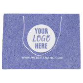 Grands sacs Kraft de shopping avec logo/texte pers (Devant)