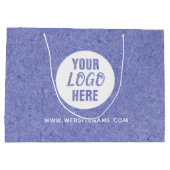 Grands sacs Kraft de shopping avec logo/texte pers (Dos)