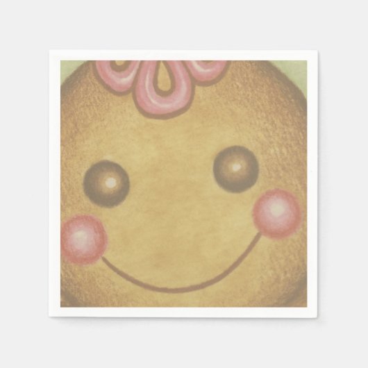 Grands serviettes en papier en forme de biscuit de (Devant)
