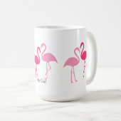 Grands Statues de Flamant Rose Mug 15 oz. (Devant droit)