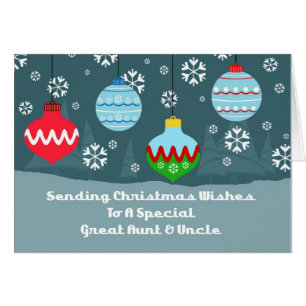 Grands tante et oncle Vintage Ornaments Christmas
