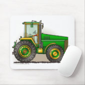 Grands tapis de souris verts de tracteur (Avec souris)