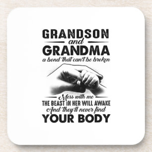 Grandson and grandma bond that cant be broken gift bier onderzetter
