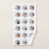 Grandson Birthday Custom Photo Minimalist (Serviette à main)