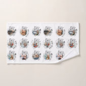Grandson Birthday Custom Photo Minimalist (Serviette à main)