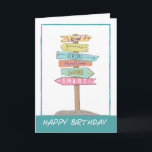 Grandson Birthday Fun Sign Good Qualities Extraord<br><div class="desc">Célébrez l'anniversaire de votre petit-fils avec une carte de voeux fantaisiste et sincère. Doté d'un panneau dessiné à la main, chaque panneau présente une police unique et énumère des qualités merveilleuses qui décrivent votre petit-fils. C'est une façon charmante et charmante de lui faire express de votre amour et de votre...</div>