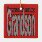 Grandson Extraordinaire Keramisch Ornament (Achterkant)