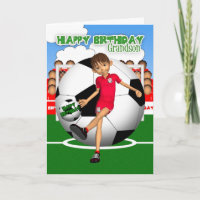 Grandson Football Football Carte de voeux Annivers