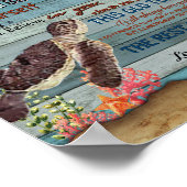 Grandson Gift | Brief aan mijn kleinzoon van opa Poster (Hoek)