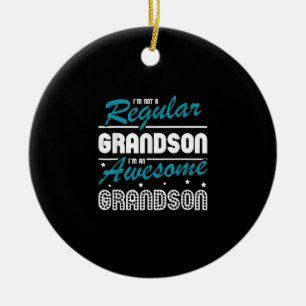 Grandson Gift Ik ben geen gewone kleinzoon Keramisch Ornament