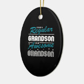 Grandson Gift | Ik ben geen gewone kleinzoon Keramisch Ornament (Links)