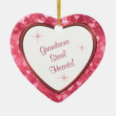 Grandson Heart Keepomwille Keramisch Ornament (Voorkant)