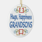 Grandson Hugs Keramisch Ornament (Rechts)