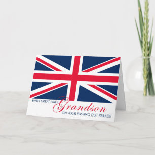 Grandson Marching in Passing Out Parade Union Jack Kaart