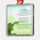 Grandson Poem - Dinosaur Metalen Ornament (Links)
