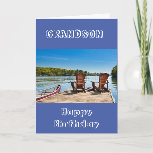 **GRANDSON** PROFITEZ DE VOTRE CARTE D'ANNIVERSAIR (Devant)