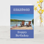 **GRANDSON** PROFITEZ DE VOTRE CARTE D'ANNIVERSAIR (Fleur jaune)