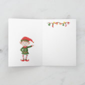 Grandson Snowman - Carte de Noël (Intérieur)