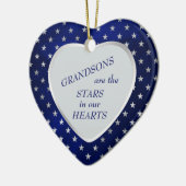 Grandson Star Heart Keepomwille Keramisch Ornament (Links)