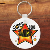 Grandson Super Cool Star Funny Sleutelhanger (Voorkant)