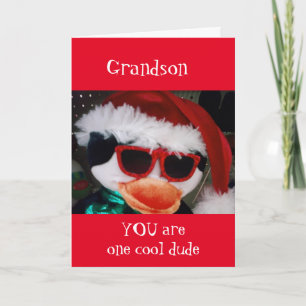 **GRANDSON** U IS ÉÉN COOL DUDE CHRISTMAS KAART