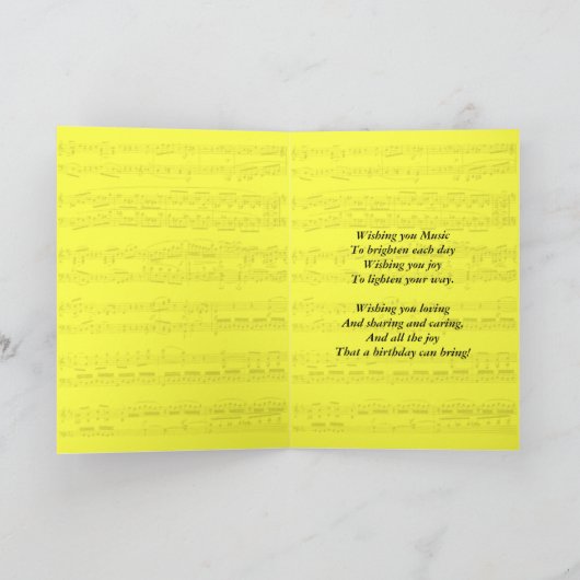 Grandson, une carte d'anniversaire musicale avec u (Intérieur)