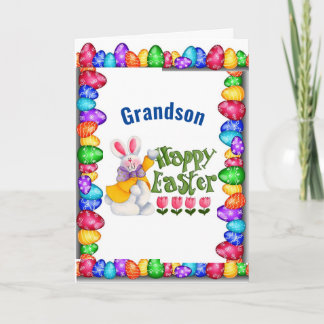 ***GRANDSON*** VOUS ÊTES *AIMÉ* CARTE DE PÂQUES