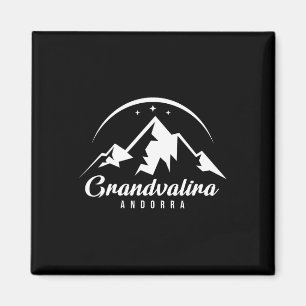 Grandvalira Andorra Skigebied Snowboarden Magneet
