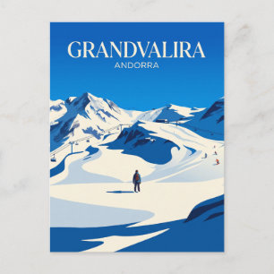 Grandvalira Skigebied Andorra Briefkaart