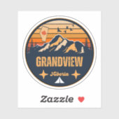 Grandview, Alberta Sticker (Vel)