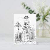 Grandville Anthropomorphic Bird Briefkaart (Staand voorkant)