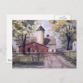 Grange à la fin de l'allée - carte postale (Devant / Derrière)