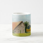 Grange à toits rouges dans la Mug de pré (Centre)