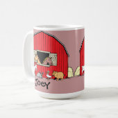 Grange d'enfant personnalisée et Mug d'animaux (Devant gauche)