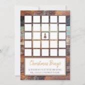 Grange d'hiver, cartes de bingo de fête de Noël (Devant)