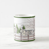 Grange en pierre vert foncé 11oz Mug (Centre)