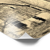 Grange noire et blanche 10x8 Photographie (Coin)