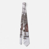 Grange Rouge Dans La Cravate De Neige (Dos)