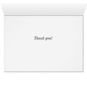 Grange Rouge Dans La Neige Peint Carte de remercie (Intérieur Horizontal (Bas))