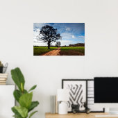 Grange Rural Farm Life Scène Poster Imprimer (Bureau à domicile)