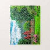 Grange rustique Vermont. Puzzle (Vertical)