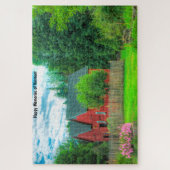 Grange rustique Vermont. Puzzle (Vertical)