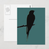 Grange Swallow green Carte postale (Devant / Derrière)