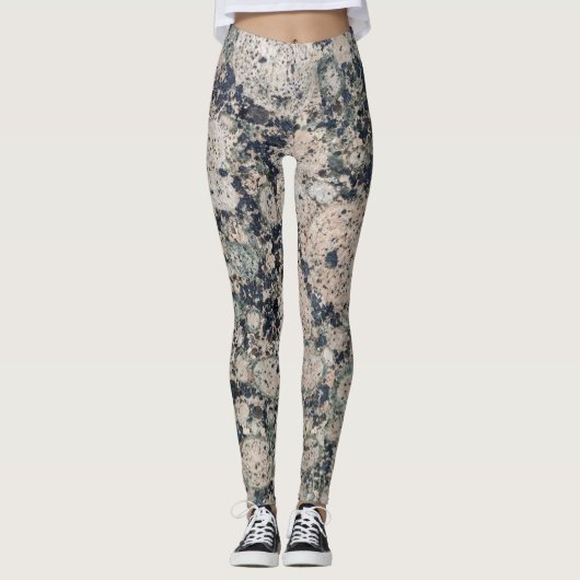 Graniet-achtergrond Leggings (Voorkant)