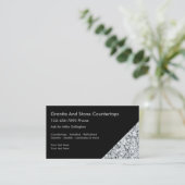 Graniet decoreren Visitekaartjes (Staand voorkant)