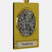 Graniet - Hard Rock Verguld Banner Ornament (Rechts)