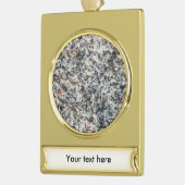 Graniet - Hard Rock Verguld Banner Ornament (Links)