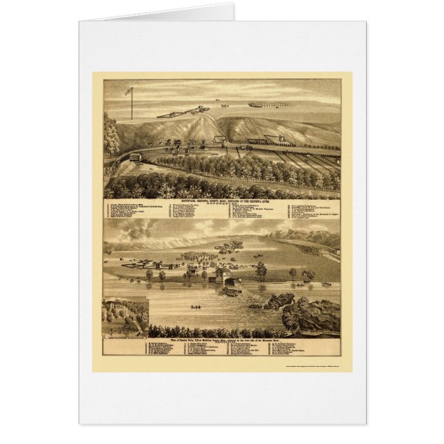 Graniet-Herfsten, MN Panoramiek Map - 1874 (Voorkant)